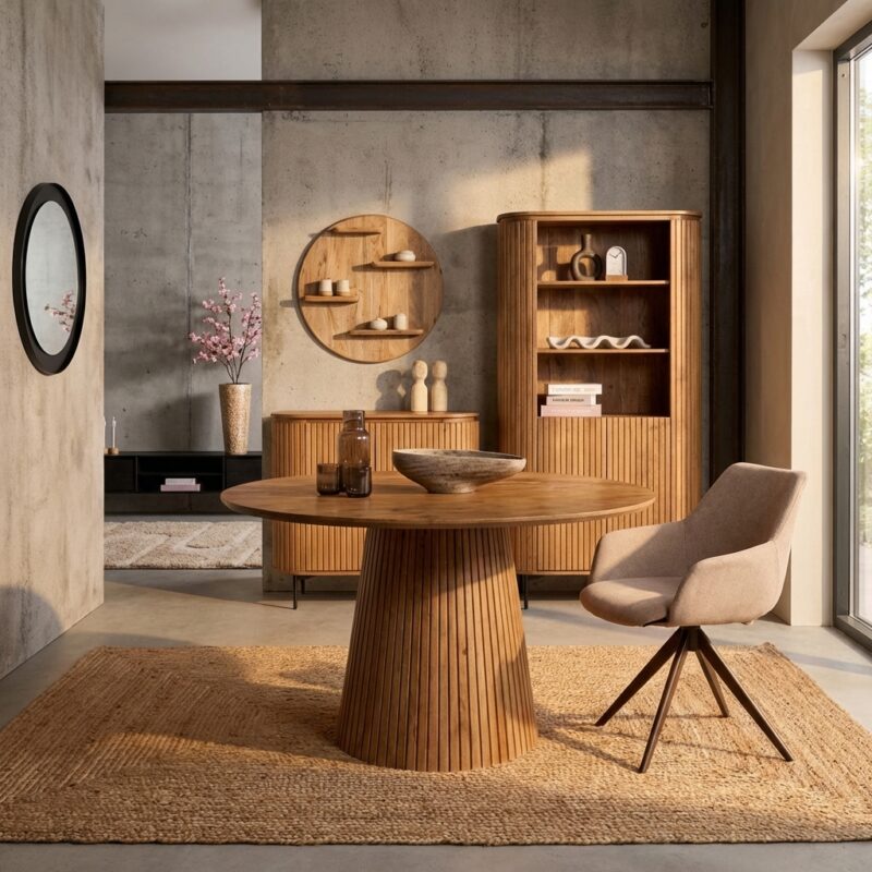 Eettafel Solana | 130 cm | Naturel