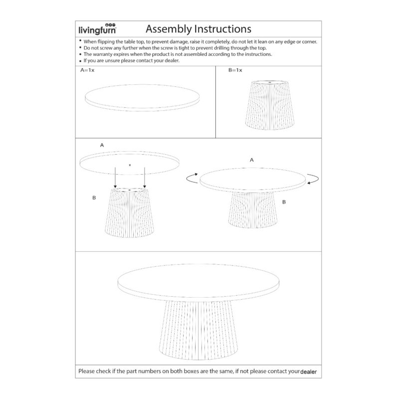 Salvator Walnut 130cm