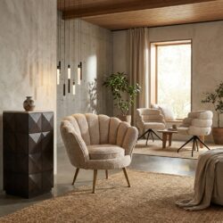 Lounge stoel Charly lovely beige kids, comfortabel en stijlvol