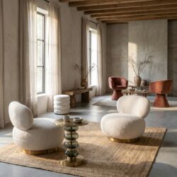 Lounge stoel Jace lovely cream swivel, comfortabel en stijlvol