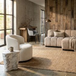 Lounge stoel Jackie lovely cream swivel kids, comfortabel en speels