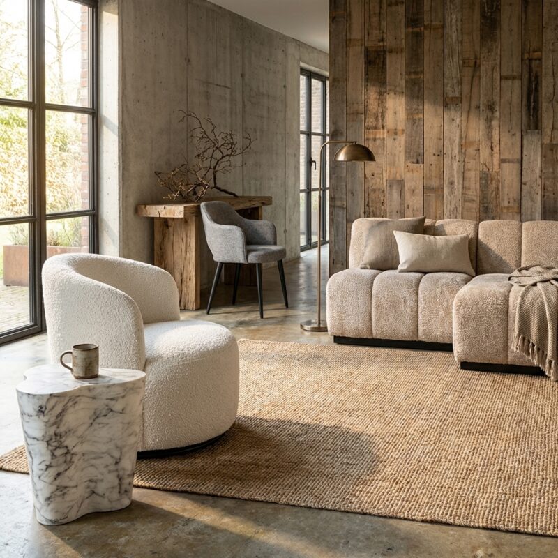 Lounge stoel Jackie lovely cream swivel kids, comfortabel en speels