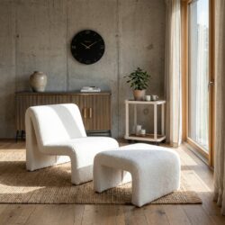 Lounge stoel Kelly lovely white, comfortabel en elegant zitmeubel