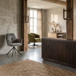 Mincio dressoir landelijk modern in bruin met vier deuren