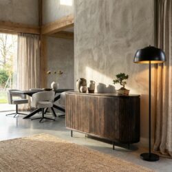 Noor Walnut 170cm kast, bruin, mangohout, elegant interieur