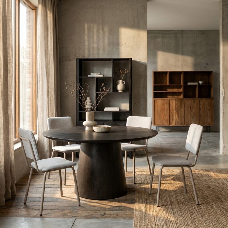 Novero Espresso 80cm salontafel eikenhout fineer bruin