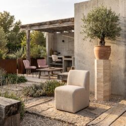 Outdoor eetkamerstoel Riva taupe