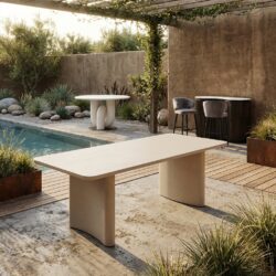 Outdoor eettafel Senza light beige 220, stijlvol en evenwichtig ontwerp