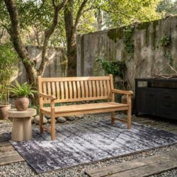 Tuinbank Patrick in natuurlijk teakhout, comfortabel en stijlvol