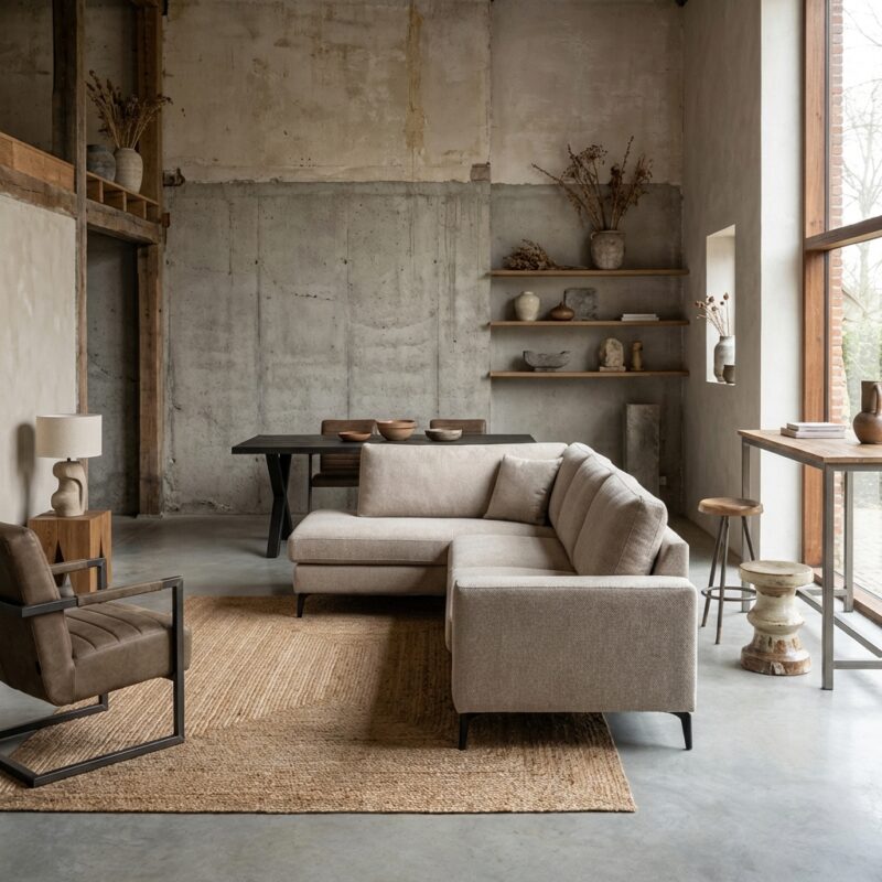 Prescot 2 5-AL plus chaise lange in espresso kleur met moderne stijl