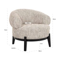 Lounge stoel Montana trendy nature