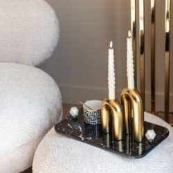 Lounge stoel Jace lovely cream swivel