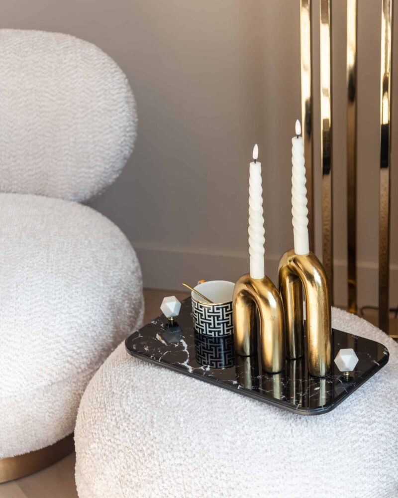 Lounge stoel Jace lovely cream swivel