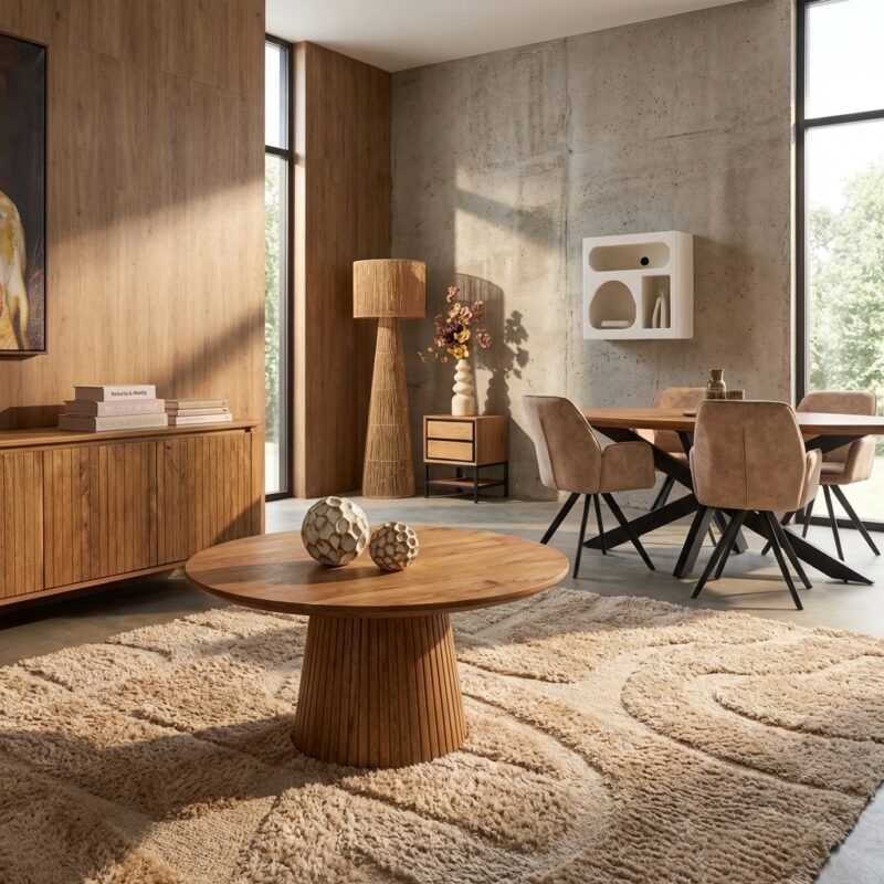 Salontafel | Solana | 80 cm | Naturel