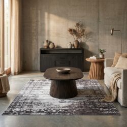 Salvator ovale salontafel in bruin mangohout met afgelakte afwerking