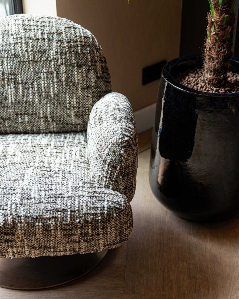 Lounge stoel Kagney brown omara swivel