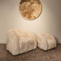 Lounge stoel Lenny yakety sand swivel kids