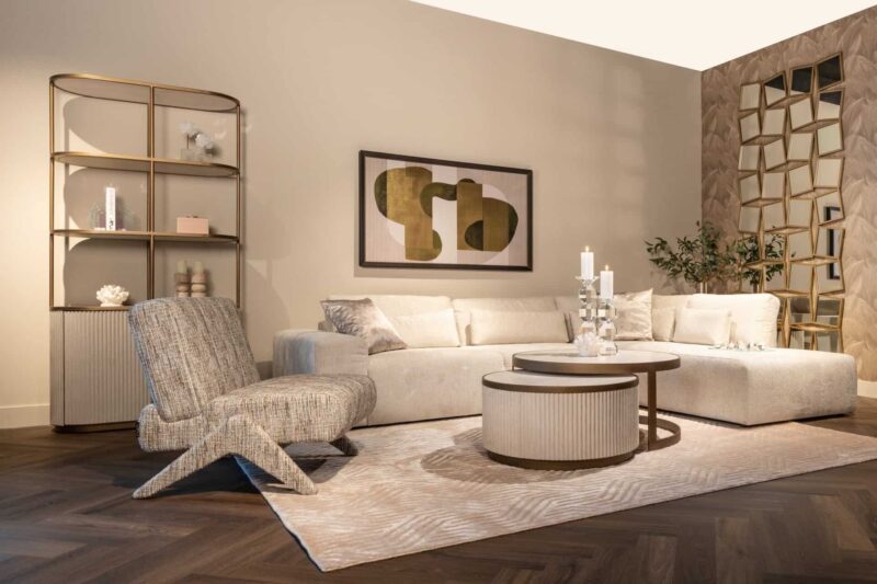 Lounge stoel Lexi greige coco