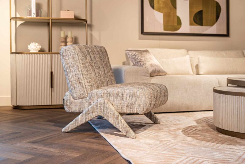 Lounge stoel Lexi greige coco