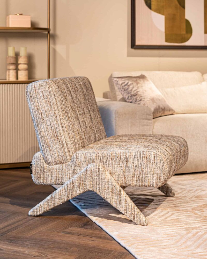 Lounge stoel Lexi greige coco