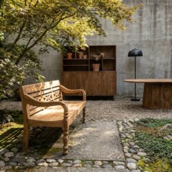 Tuinbank Stations Naturel Teakhout Livingfurn