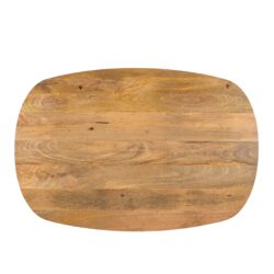 Eettafel Deens Ovaal Runa met Houten Onderstel 120
