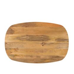 Eettafel Deens Ovaal Runa met Houten Onderstel 140