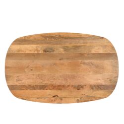 Eettafel Deens Ovaal Runa met Houten Onderstel 160