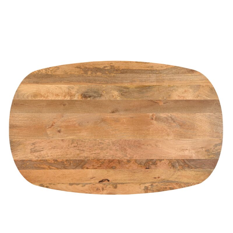 Eettafel Deens Ovaal Runa met Houten Onderstel 160