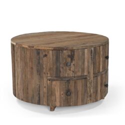 Salontafel in een stoer interieur met een landelijke sfeer