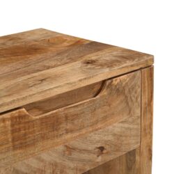 Textuur mango hout van nachtkastje Sophie