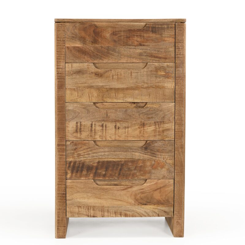 Detail van de ladekast Sophie, mango hout