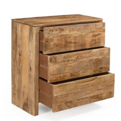 Perspectief van de ladekast Sophie, smal en hoog model