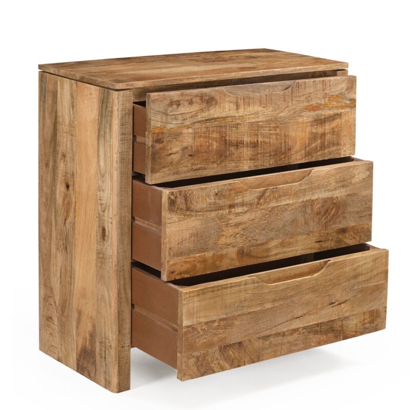 Perspectief van de ladekast Sophie, smal en hoog model