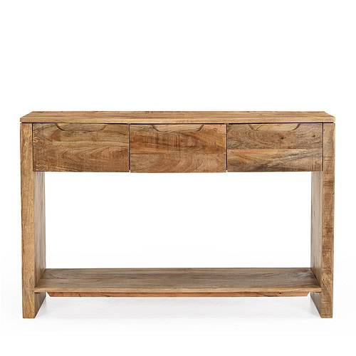 Mangohouten lades bijzettafel Sophie