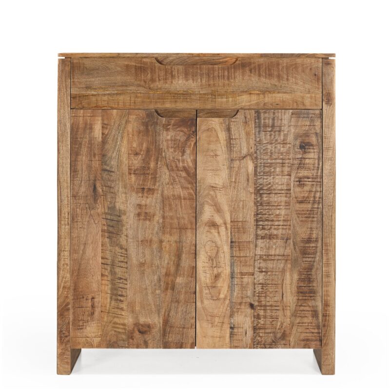 Detail opbergkast Sophie 100, houtnerf, mangohout