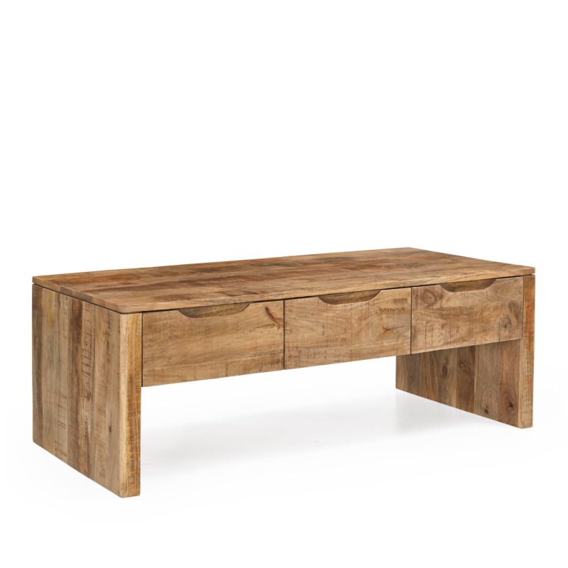 Salontafel Sophie 130, textuur, houtkleur, mango hout