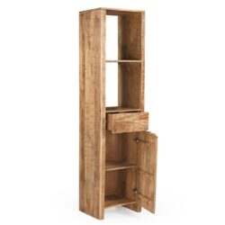 Textuur van de boekenkast Sophie 55, mangohout