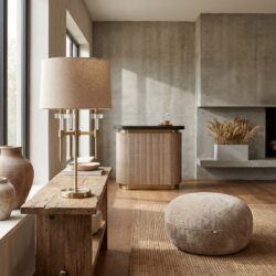 Tafellamp Josie brushed gold, minimalistisch en stijlvol, creme en goud