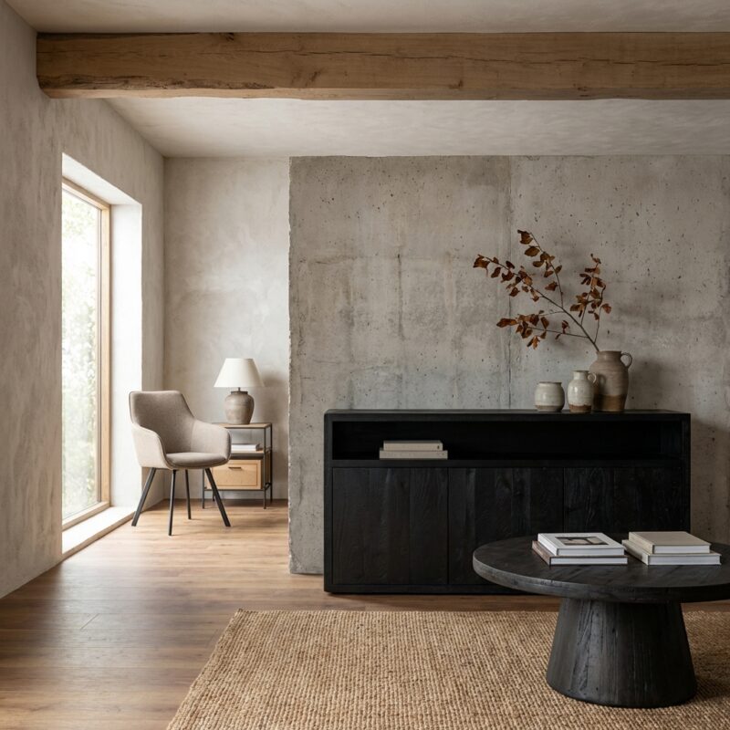 Tenna-dressoir-collectie-Mango-wired-black-180cm