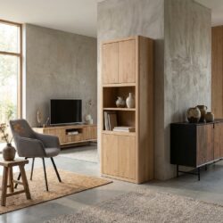 Tenna opbergkast naturel landelijk modern kast 80 cm