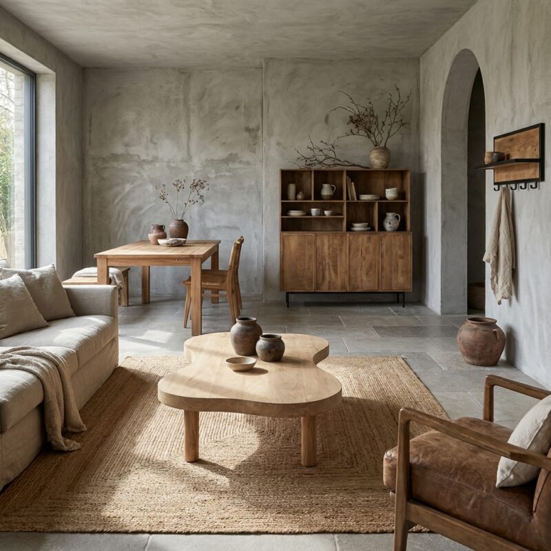 Tobago 135cm salontafel in natuurlijk eikenhout