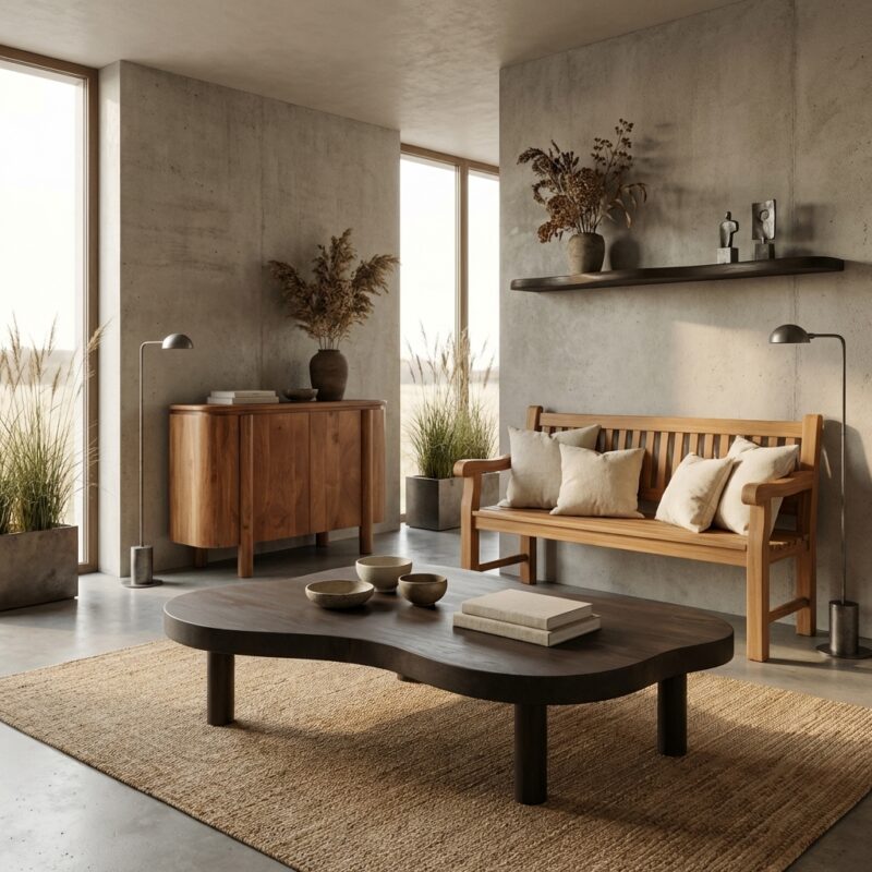 Tobago Espresso salontafel in bruin eikenhout fineer