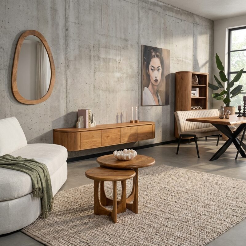 Tv meubel Excellent Naturel | 200 cm