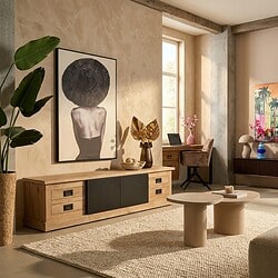 Tv meubel Noa Naturel Mangohout 200 cm