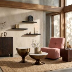 Gusta wandplank black, set van 3, moderne woondecoratie