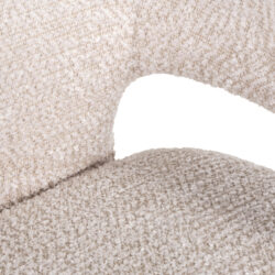 Eetkamerstoel Belle customized fire retardant vanuit onder, brandvertragend