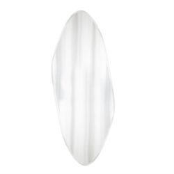 Gem zwarte spiegel detailopname van gecoate afwerking en MDF achterzijde