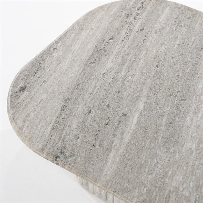 Tischplatte aus Naturstein mit rustikalem Look, perfekt für moderne und ländliche Einrichtungsstile. Hergestellt aus hochwertigem Holz mit einzigartiger Maserung und Struktur.