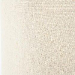 Amara Large lamp zijaanzicht met travertijn basis en linnen kap